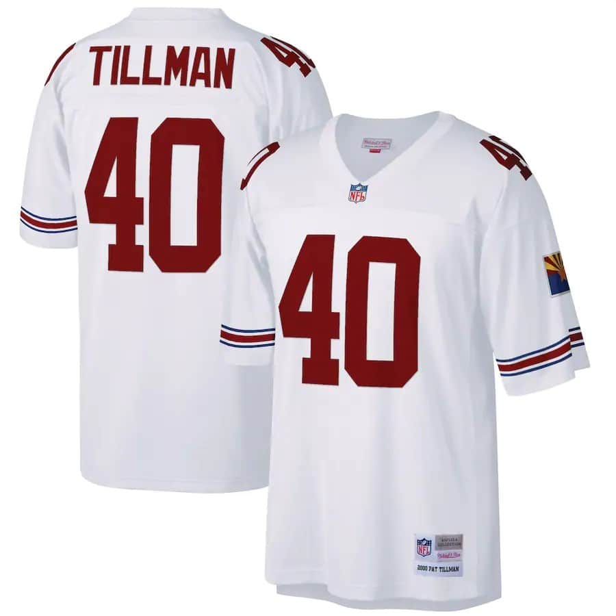 Pat Tillman Jersey - Arizona Cardinals Red & White by Mitchell and Ness