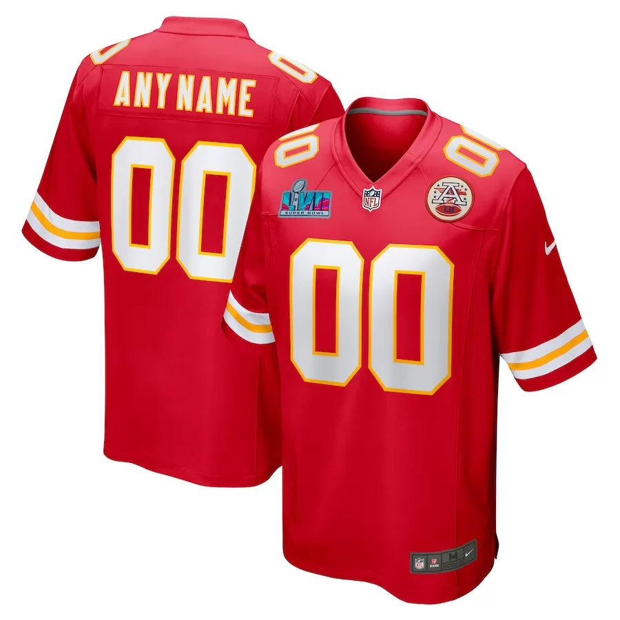 Kansas City Chiefs Super Bowl Jersey - LVII - Customized Add Any Player