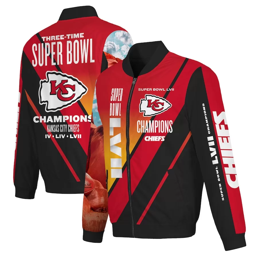 18% SALE OFF Kansas City Chiefs Super Bowl Jacket LVII - 3 Times – 4 Fan  Shop