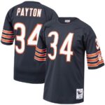 Walter Payton Jersey, Blue, White, Bears S-4X 4XL 5X XLT-5XLT Walter Payton NFL Throwback Jersey