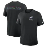 2025 Nike Crucial Catch tee shirt in 3XL–4XL featuring official NFL team graphics and Intercept Cancer design