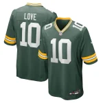 Nike Jordan Love 5XL Football Jerseys in Green and Gold