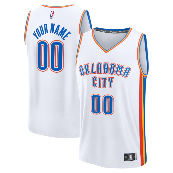 Oklahoma City Thunder Jerseys - Custom Add Any Player