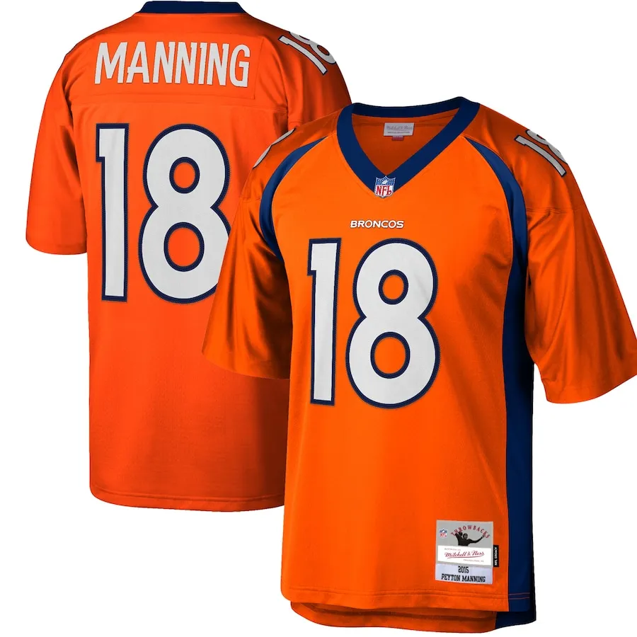 Peyton Manning Denver Broncos Big and Tall Jersey XXL - 6XL. Click to view Ordering Information Peyton Manning 6XL Football Jersey - Mitchell and Ness Throwback Collection i Big and Tall XXL - 6XL
