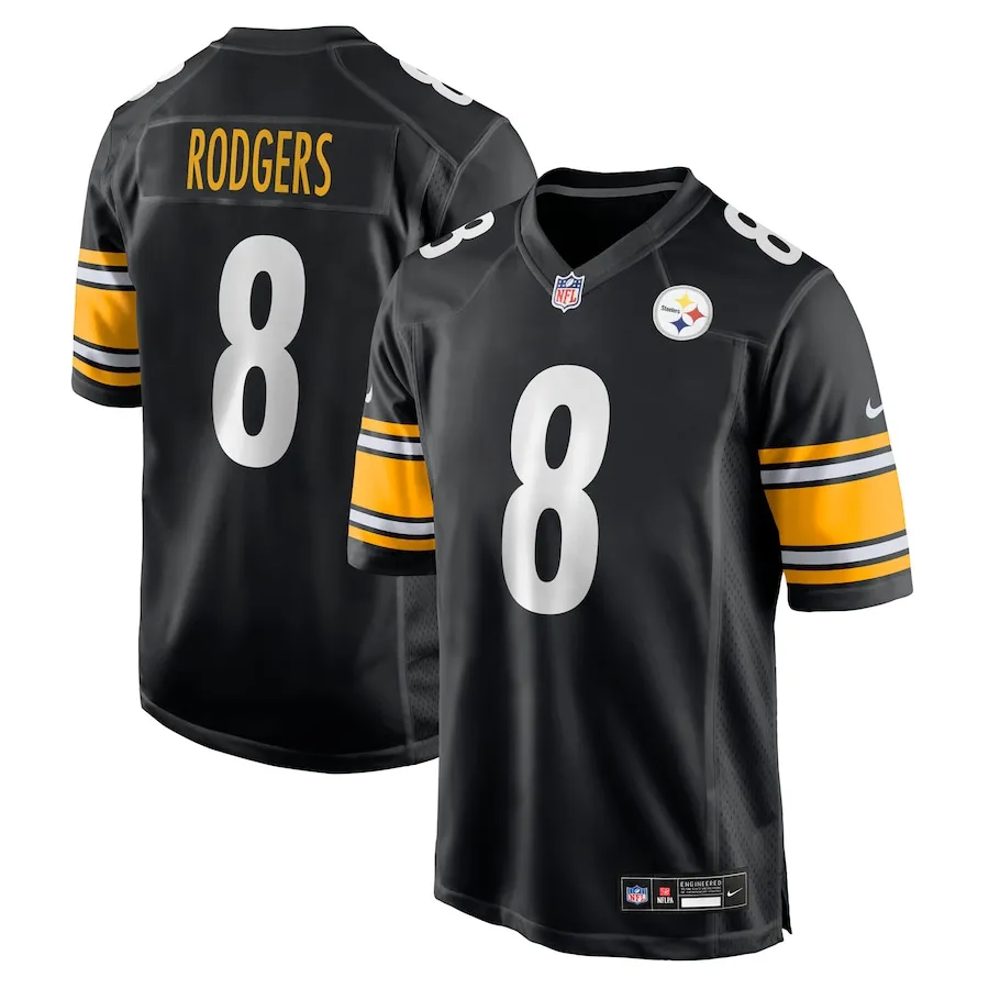 Steelers Aaron Rodgers Jersey by Nike - Black and Gold