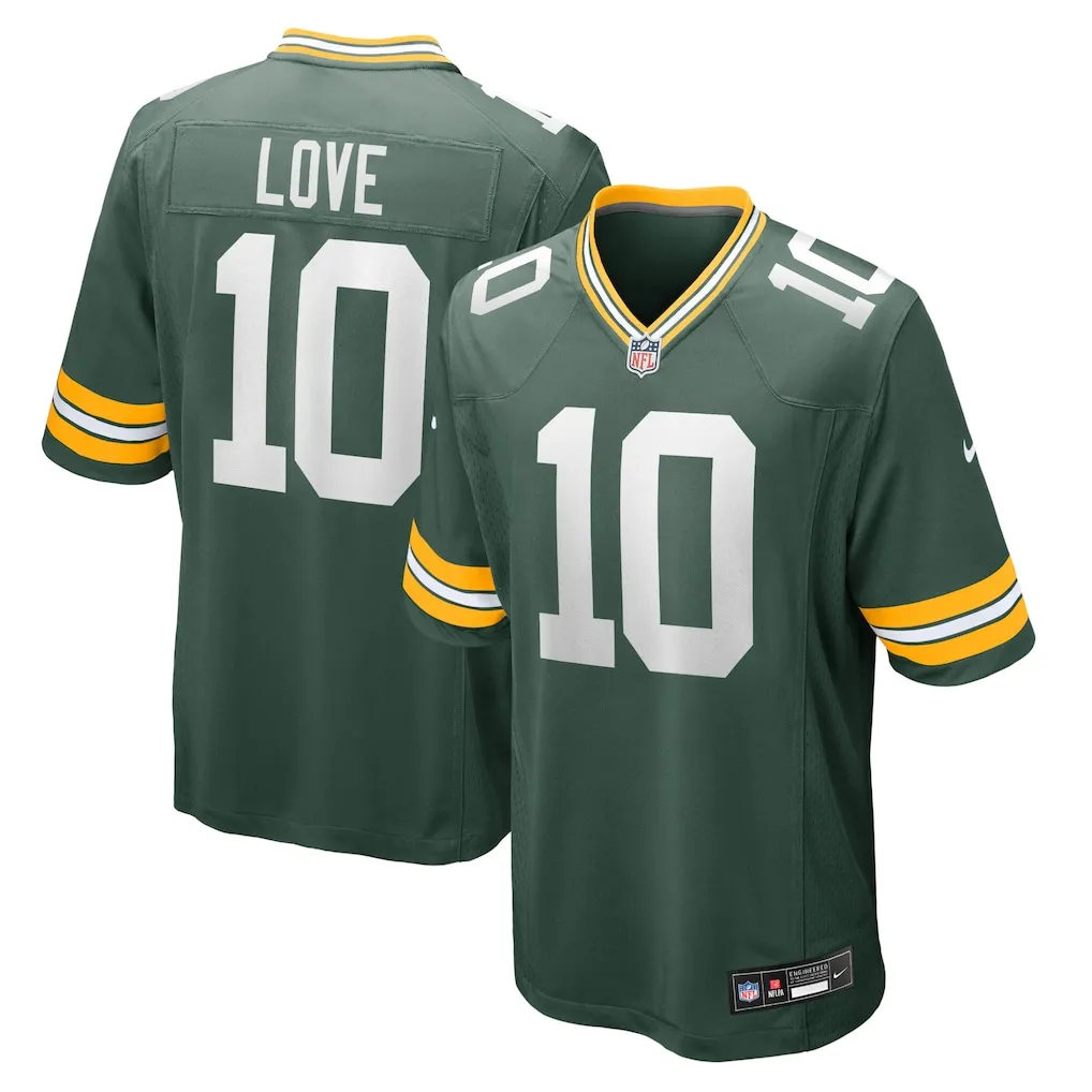 Nike Jordan Love GB Packers Jersey in S-5XL