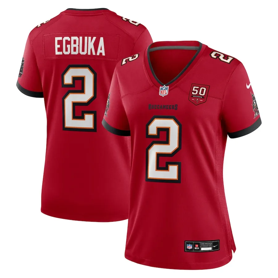 Women's Emeka Egbuka Jersey by Nike - Red