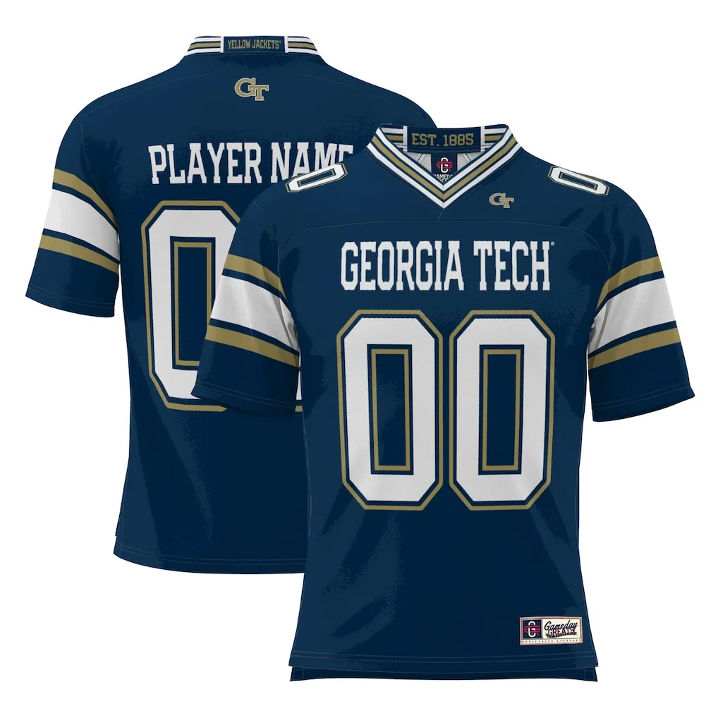 Georgia Tech Yellow Jackets Jersey in Navy and Gold