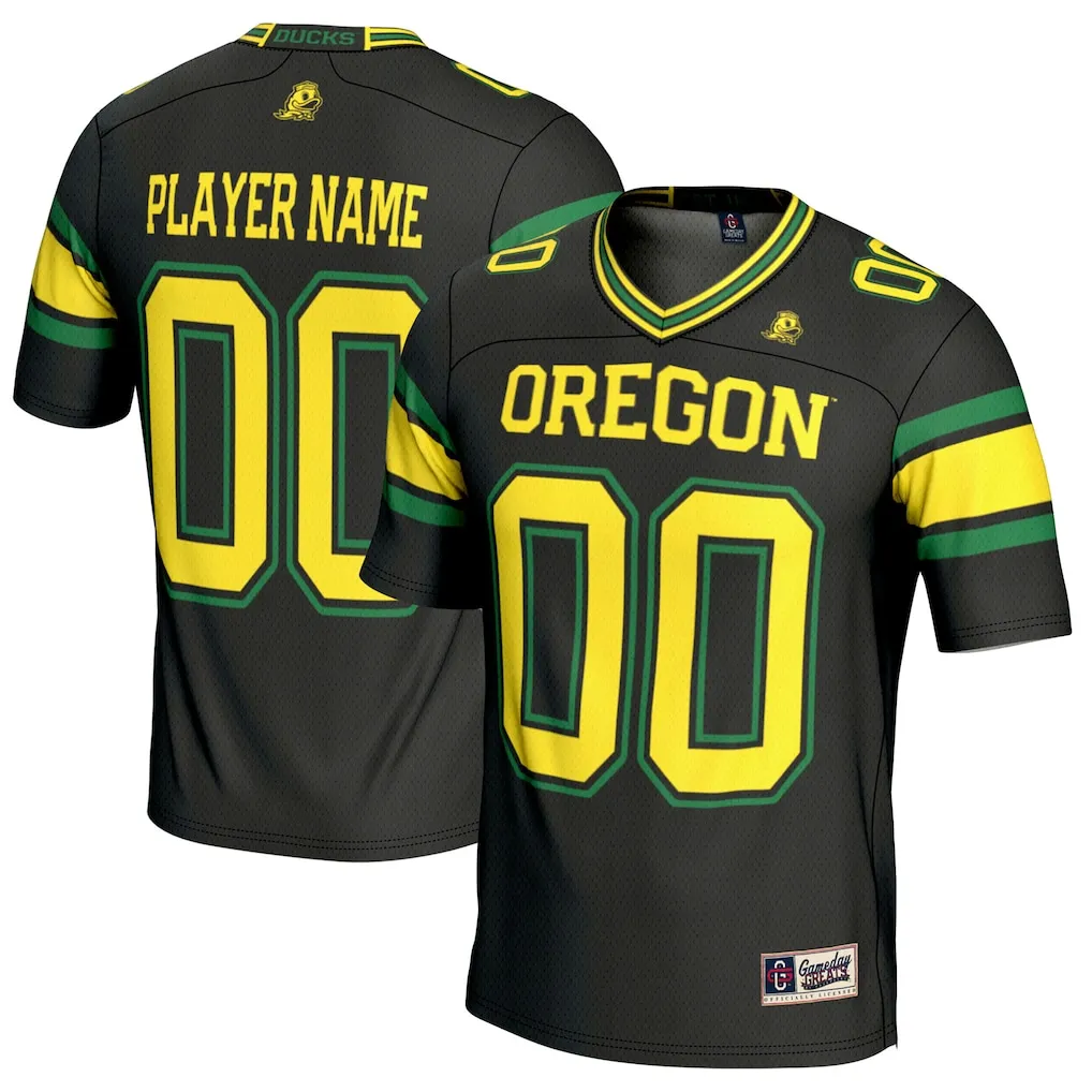 Black Alternate Oregon Ducks Jersey by Gameday Greats