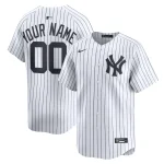 Yankees Custom Jersey (Pinstripe, Gray, or Navy) S-3X 4X 5X Custom Yankees Jersey by Nike - White pinstript
