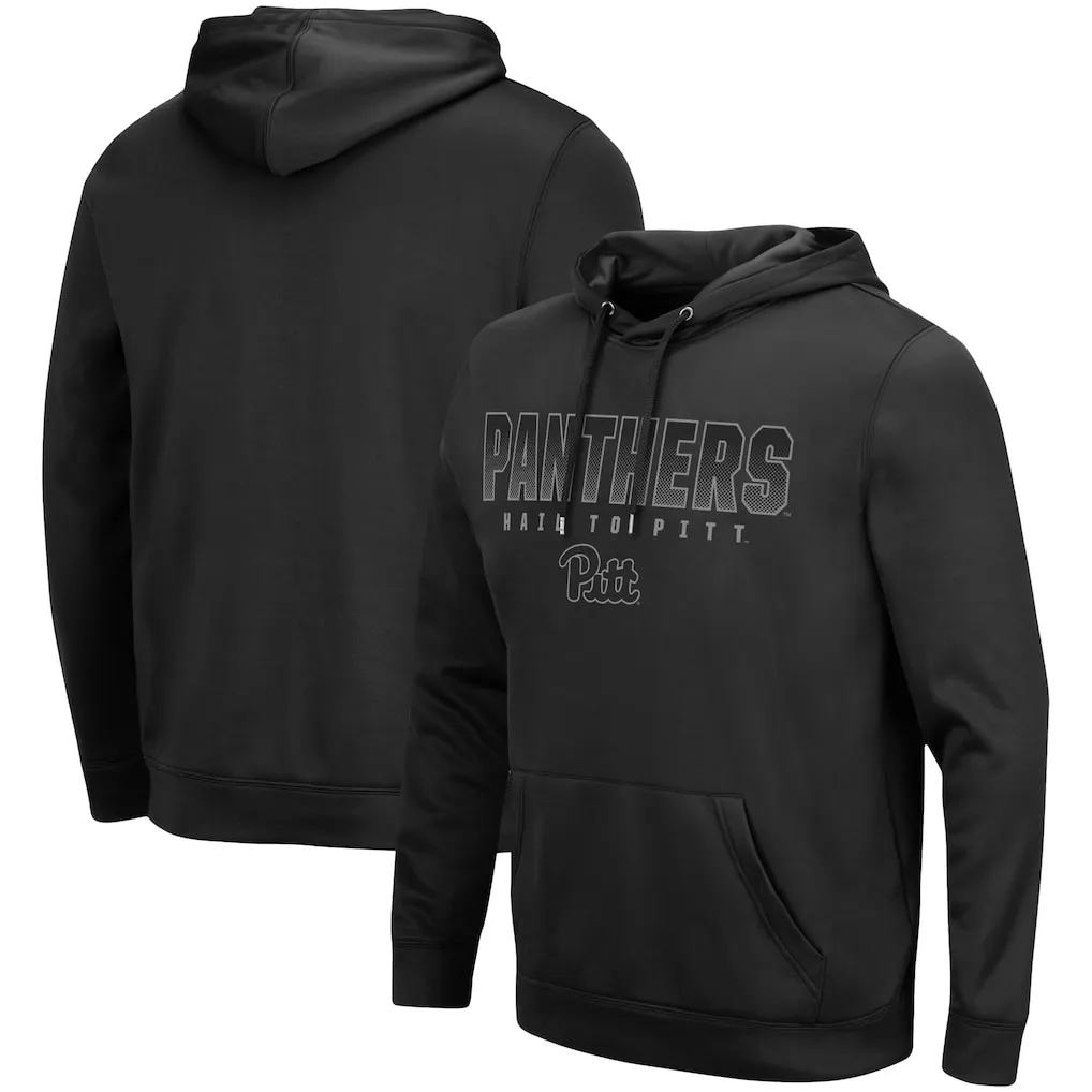 Black Pitt Panthers Hoodie with Drawstring Hood