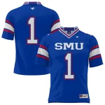 Blue SMU Mustangs Jersey by Gameday Greats