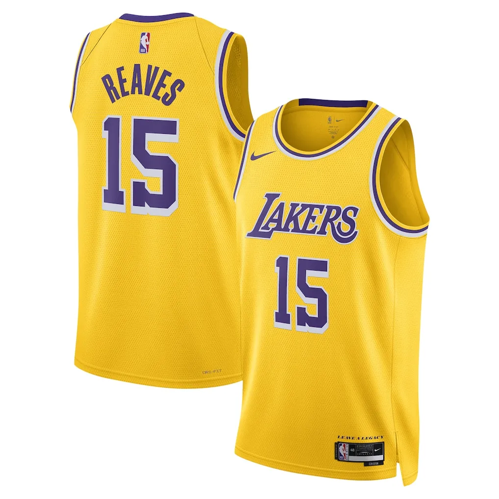 Gold Austin Reaves Jersey