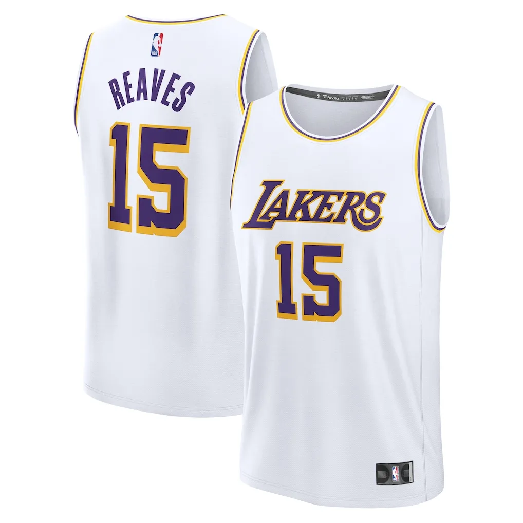 White Austin Reaves Lakers Jersey by Fanatics